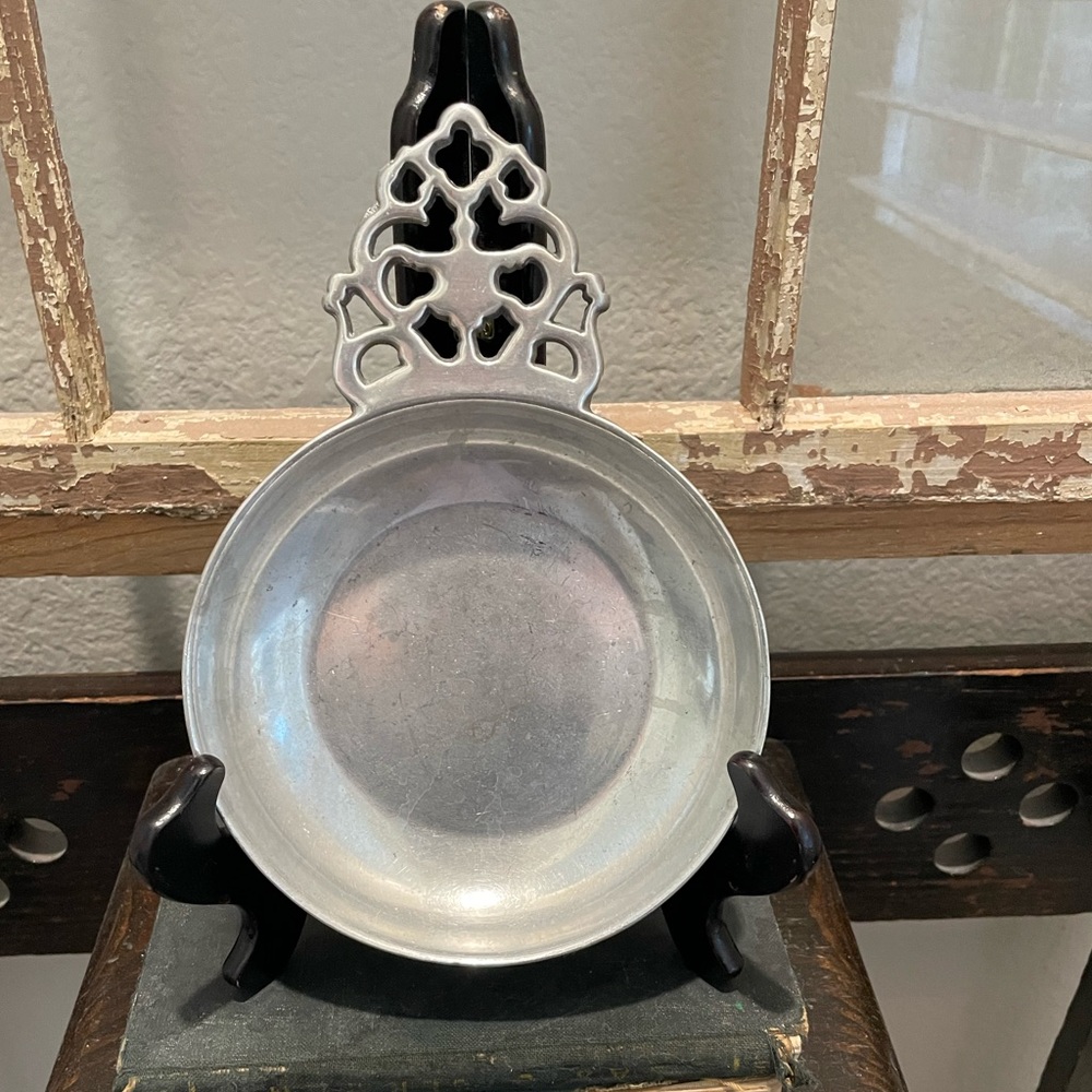 Vintage Armetale Metal Serving Plate Bowl Catchall